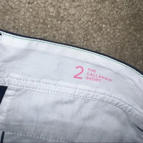 (Lizzy Pulitzer Dark Blue Callahan High Waist shorts size 2 - Picture 8 of 13